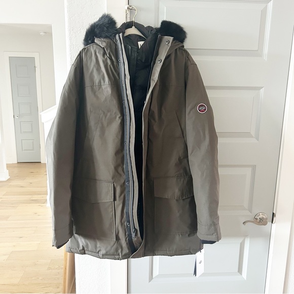 NWT Men’s Ugg Butte Winter Parka Coat Snow Ski Jacket - Picture 3 of 9